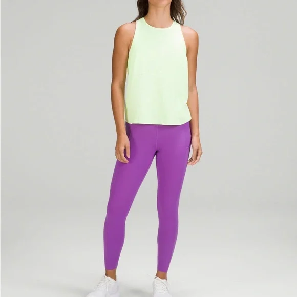 Lululemon Fast and Free HR crop 23” - Picture 2 of 7